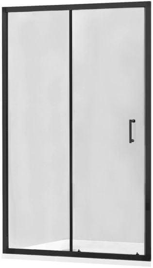 Mexen Apia posuvné sprchové dveře 120, transparent, černá (845-120-000-70-00)