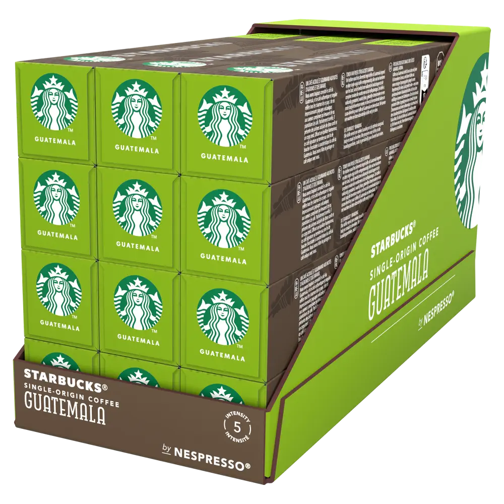 Starbucks by Nespresso Single-Origin Guatemala, kávové kapsle – 12x10 kapslí v balení