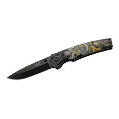 Herbertz 594712 jednoruční kapesní nůž 9cm, hliník, barevný asijský drak