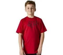 Fox Dětské tričko Youth Legacy Ss Tee - Flame Red vel. YL