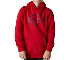 Fox Dětská mikina Youth Legacy Pullover Fleece Flame Red vel. YXL