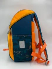 Klarion Kvalitní ergonomická školní taška Jungle oranžová