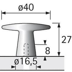 Hettich Knoflík Issa ø 40 mm (115312)