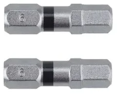 Narex Bity Super Lock S2/Cr - H6-25 BLACK - 2 ks (65404474)