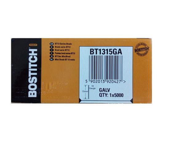 Bostitch hřebíčky BT13 - 15mm pozink 5.000ks v bal. (BT1315GA)