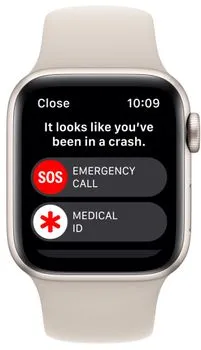 Chytré hodinky Apple Watch SE Cellular tísňové volání detekce pohybu a automatické přivolání pomoci