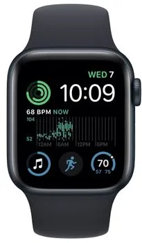 Chytré hodinky Apple Watch SE 2022 Cellular pro běhání sledování tepu srdeční činnost monitorování aktivity notifikace online platby Apple Pay tréninkové programy přehrávání hudby notifikace volání