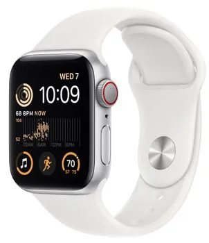 Chytré hodinky Apple Watch SE Cellular 2022 velký Retina displej hliníkové pouzdro nastavitelný design vyměnitelný řemínek kolekce Nike