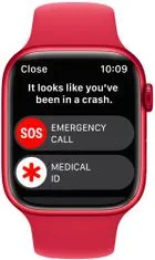 Apple Watch Series 8, 45mm (PRODUCT)RED Aluminium Case with (PRODUCT)RED Sport Band MNP43CS/A