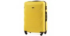 Wings Cestovní kufr skořepinový W17,žlutý,malý,55x39x22