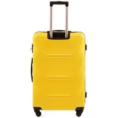 Wings Cestovní kufr skořepinový W17,žlutý,střední,66x43x25
