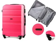 Wings  Cestovní kufr Wat1, růžový,91L,velký,75x50x28