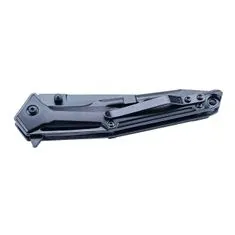 Herbertz 596612 jednoruční kapesní nůž 9,6cm D2, CNC frézovaný hliník, černá