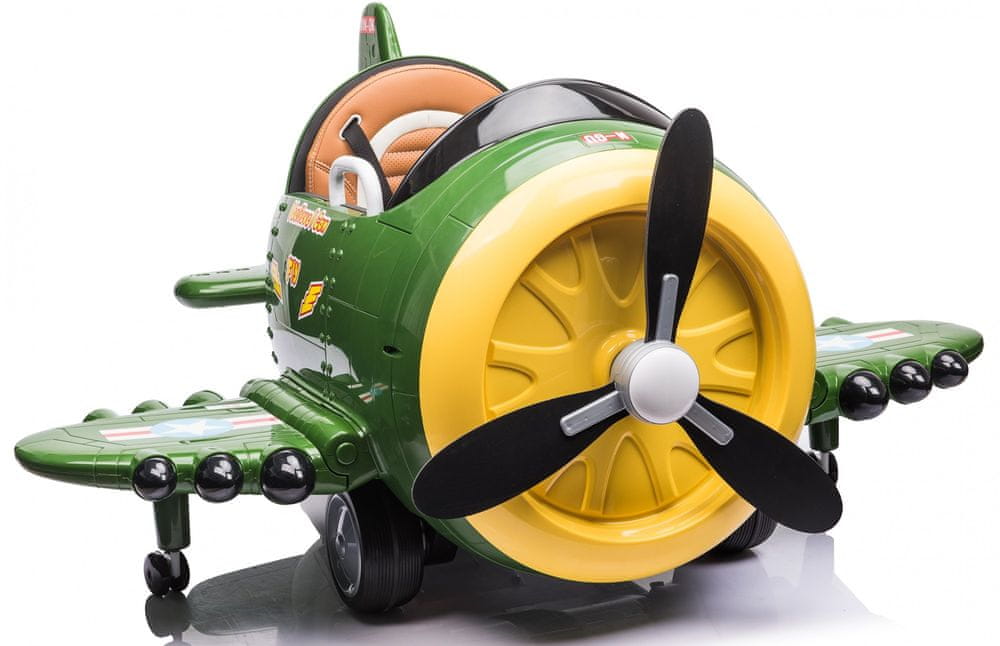 Levně Eljet Dětské elektrické vozítko letadlo zelená