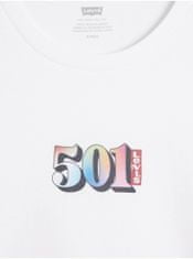 Levis Bílé dámské tričko Levi's 501 L