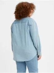 Levis Světle modrá dámská džínová oversize košile Levi's Dorsey Western 46
