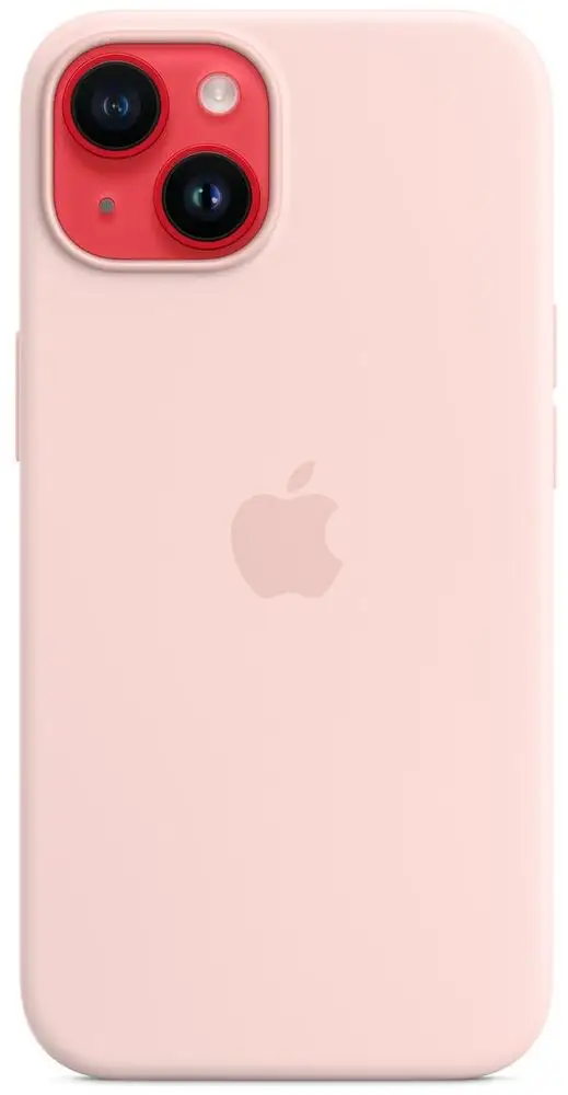 Apple iPhone 14 Silicone Case with MagSafe - Chalk Pink, MPRX3ZM/A