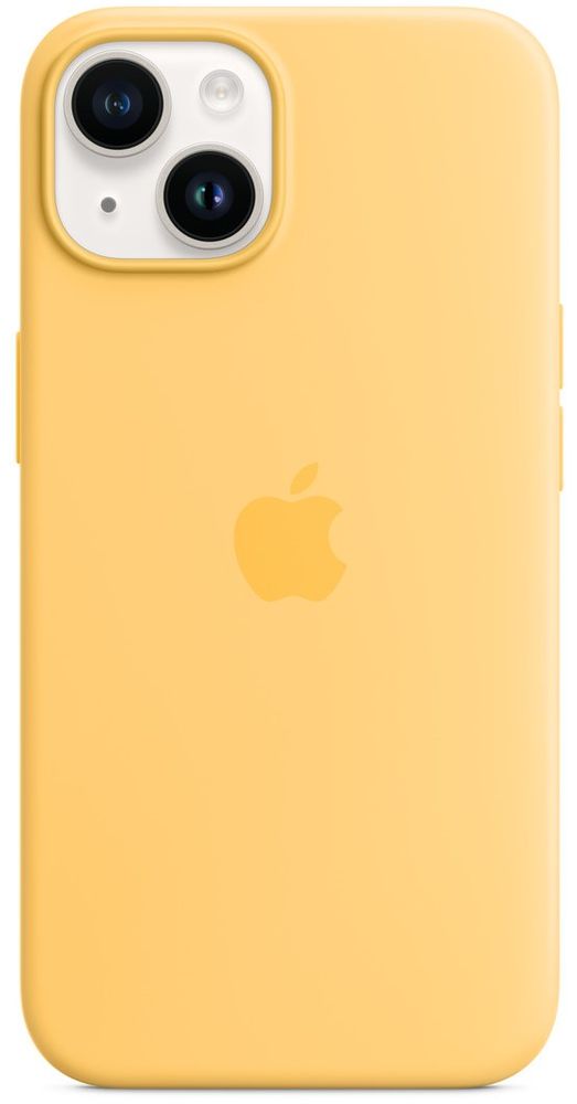 Apple iPhone 14 Silicone Case with MagSafe - Sunglow, MPT23ZM/A