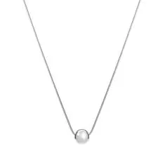 Troli Elegantní ocelový náhrdelník s kuličkou
