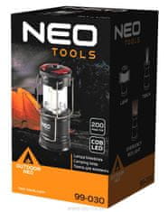 NEO Tools Kempinková svítilna NEO 3 v 1 na baterie, COB LED