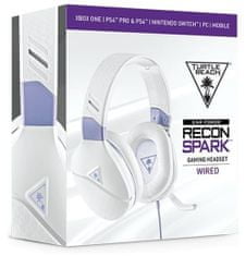 Turtle Beach Herní sluchátka RECON SPARK, bílá/fialová, PC (Xbox One, PS5, Nintendo)