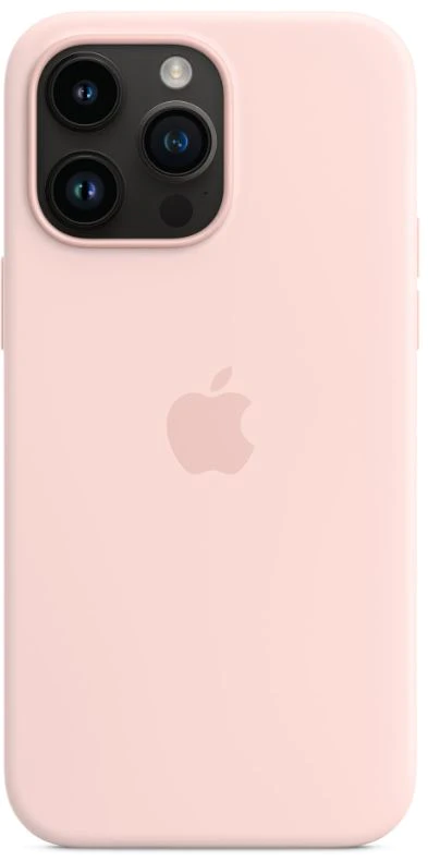 Apple iPhone 14 Pro Max Silicone Case with MagSafe - Chalk Pink, MPTT3ZM/A
