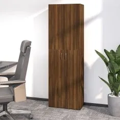 Greatstore Kancelářská skříň hnědý dub 60 x 32 x 190 cm kompozitní dřevo