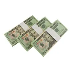 Northix Falešné peníze – 20 amerických dolarů (100 bankovek) 