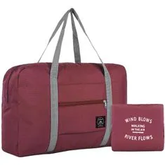 Northix Skládací taška - červená 
