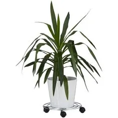 Northix Kovový vozík na rostliny s kolečky - 30 cm 
