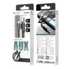 Northix Kabel AUX, USB-C na 3,5 mm - 1 m - Černý 