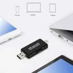 Northix Čtečka karet – USB Type-C/USB 3.0 