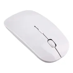 Northix 2,4 GHz bezdrátová myš – super tenký design, bílá 