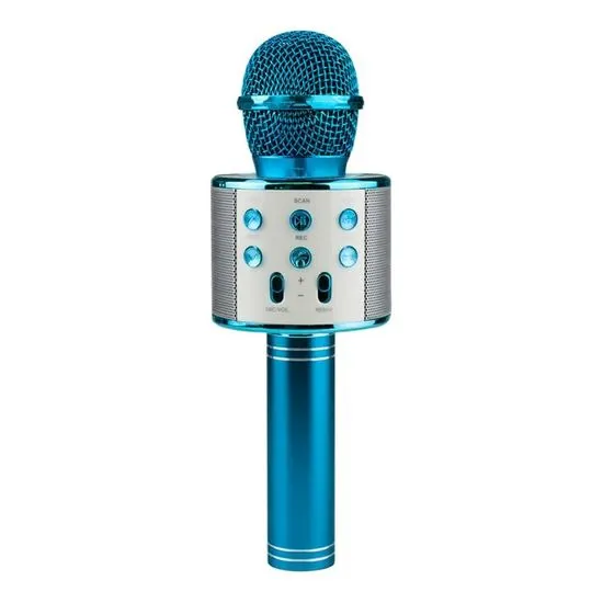 Northix KTV - Bezdrátový Karaoke Mikrofon - Modrý