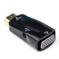 Northix Adaptér HDMI na VGA s audio vstupem 