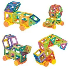 Northix Magnetické stavební díly - perfektní dárek pro děti (82 ks) 