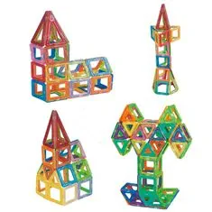 Northix Magnetické stavební díly – perfektní dárek pro děti (224 ks) 