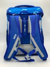 Klarion Ergonomická pevná modrá školní taška Big Eko No Plastic