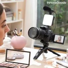 InnovaGoods Vlogging kit se světlem, mikrofonem a dálkovým ovládáním Plodni 6 Kusy 