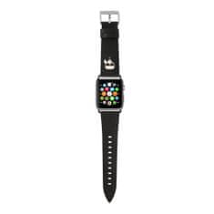 Karl Lagerfeld Ikonik PU leather řemínek pro Apple Watch 42/45mm, černý 40mm