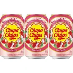 Chupa Chups 3x Chupa Chups sparkling Strawberry Cream 345 ml