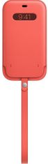 Apple kožený návlek s MagSafe pro iPhone 12 Pro Max, růžová