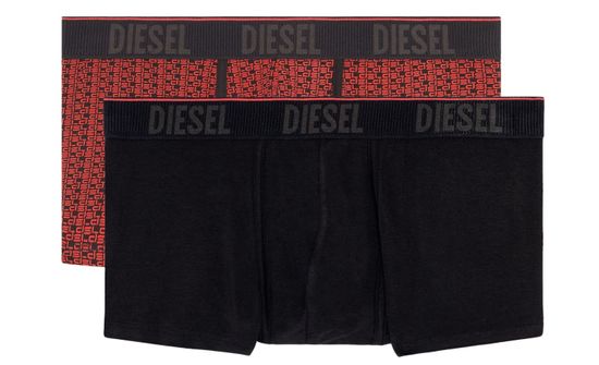 Diesel Pánské boxerky 2ks - 00SMKX 0NEAJ E6187 - červená - Diesel