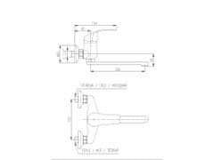 Slezák - RAV CZ Vodovodní baterie dřezová/umyvadlová Slezák RAV Mississippi MS001/23 Barva: chrom, Rozměr: 150 mm