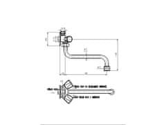 Slezák - RAV CZ Vodovodní baterie umyvadlová/dřezová pro nízkotlaké ohřívače Slezák RAV EN001/21 Barva: chrom, Rozměr: připojení 3/8'' vnější závit (na trubičky)
