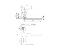 Slezák - RAV CZ Vodovodní baterie dřezová/umyvadlová Slezák RAV Kongo K001/23 Barva: chrom, Rozměr: 100 mm