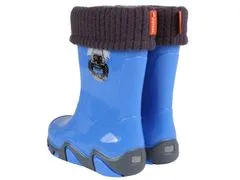 sarcia.eu Teplé modré boty do deště s logem auta STORMER LUX Demar 32-33 EU