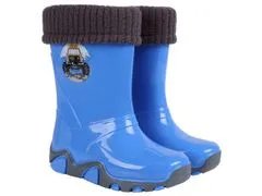 sarcia.eu Teplé modré boty do deště s logem auta STORMER LUX Demar 28-29 EU
