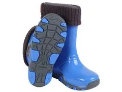 sarcia.eu Teplé modré boty do deště s logem auta STORMER LUX Demar 28-29 EU