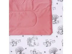 sarcia.eu Růžovo-bílý přehoz na postel Medvídek Pú 120x150 cm 120x150 cm